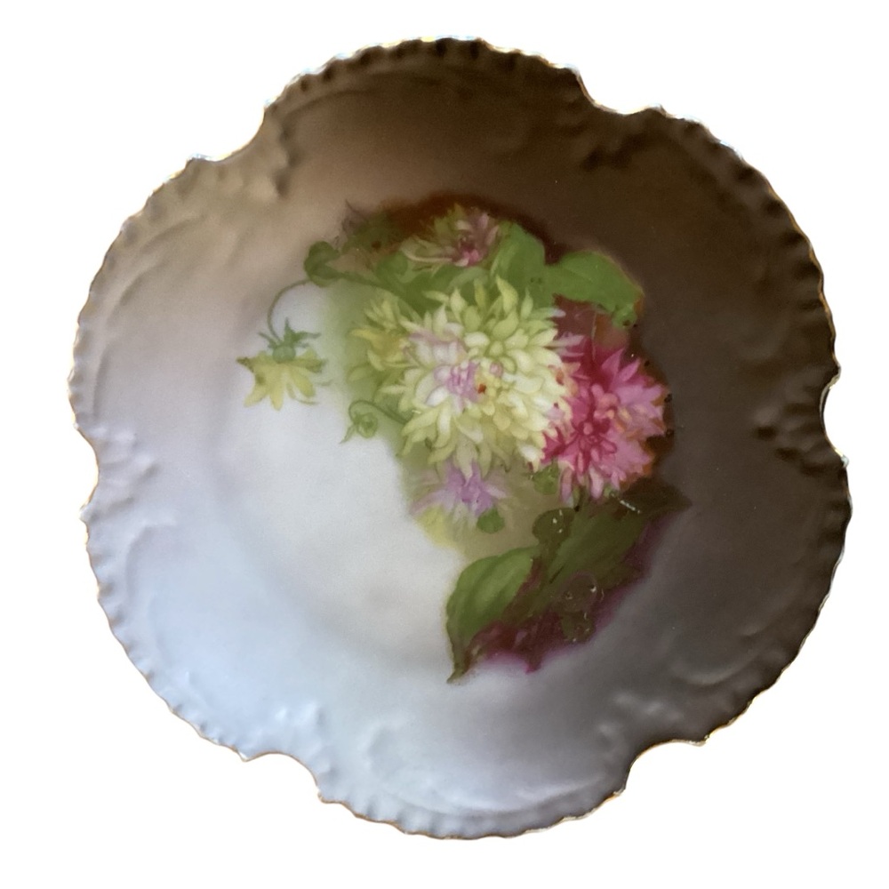 Vintage Z.S & Co. Bavaria Marseille Porcelain Scalloped Dessert Plate